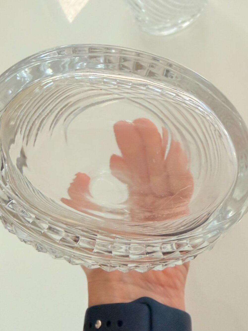 Vintage Liquor Decanter Cristal D'Arques Garanti France 24% Lead Crystal 9 3/4” - Picture 7 of 7